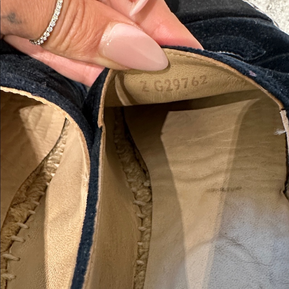 Chanel Espadrille 40 Velvet Cap Toe CC Monogram Flats CC-0712N-0004 - Picture 5 of 12